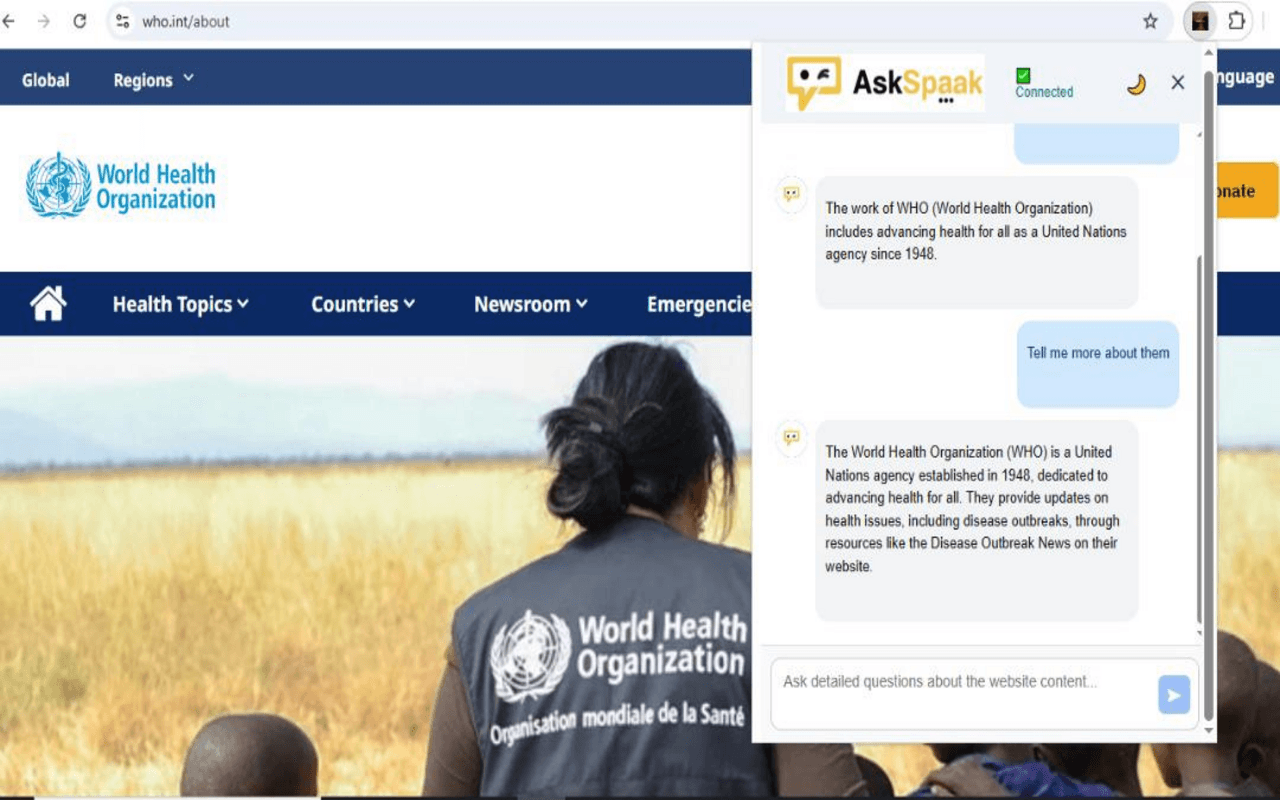 AskSpaak - AI-powered browser extension